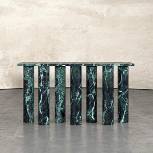 Sculptural Multi Cylinder Marble Console Table Modern Luxury Natural Stone Entryway Table for Livingroom Bedroom Hotel
