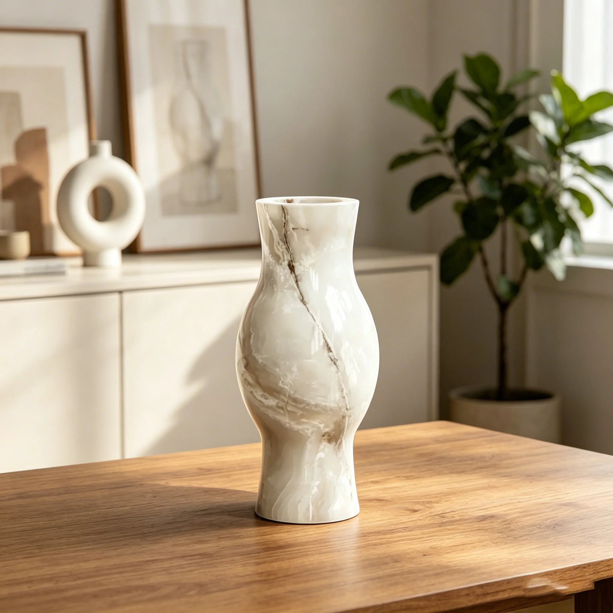 Dream Home Elegant Style Marble Vase Custom Natural Stone Decorative Vase for Hotel Wedding Floral Arrangements Wholesale - Image 6