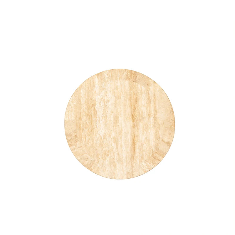 Dream Home Fast Selling Full Round Monolithic Stone Coffee Table Three Arch Cutouts Matte Travertine Hotel Lobby Table - Image 3