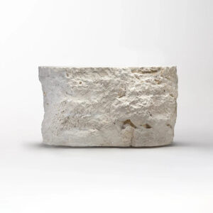 Custom Luxury Natural Console Table Raw Stone Rough Edge Design Smooth Top Minimalist Entry Table for Villa Hotel Lobby
