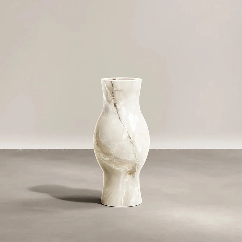 Dream Home Elegant Style Marble Vase Custom Natural Stone Decorative Vase for Hotel Wedding Floral Arrangements Wholesale