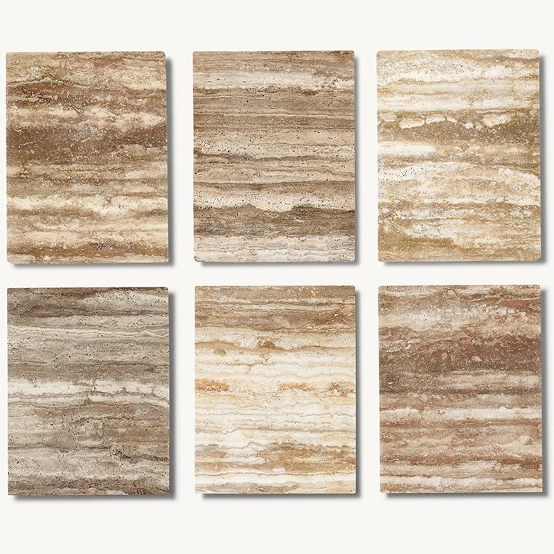 Dream Home Rustic Travertine Marble Side Table Solid Block With Rounded Corners High End Home Decor End Table - Image 6